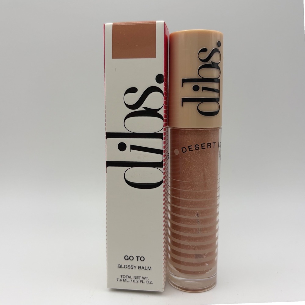 DIBS Beauty Go To Glossy Balm Kiss Me Quick Nude High Shine Lip Gloss 0.2oz NEW